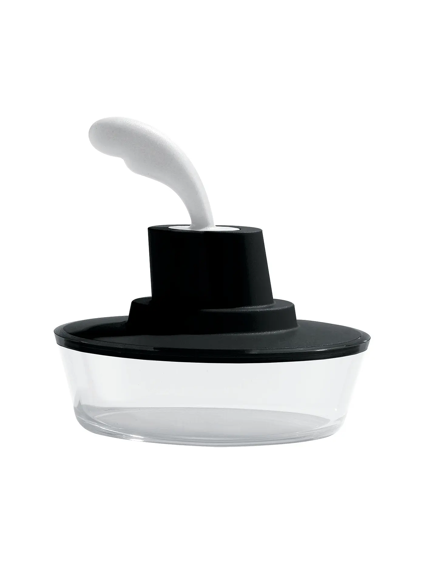 ALESSI | Butterdose Ship Shape 15,5cm Schwarz | 